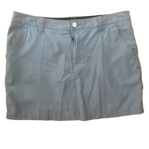 Icebreaker Destiny Wool Cotton Blend Gray Mini Skirt